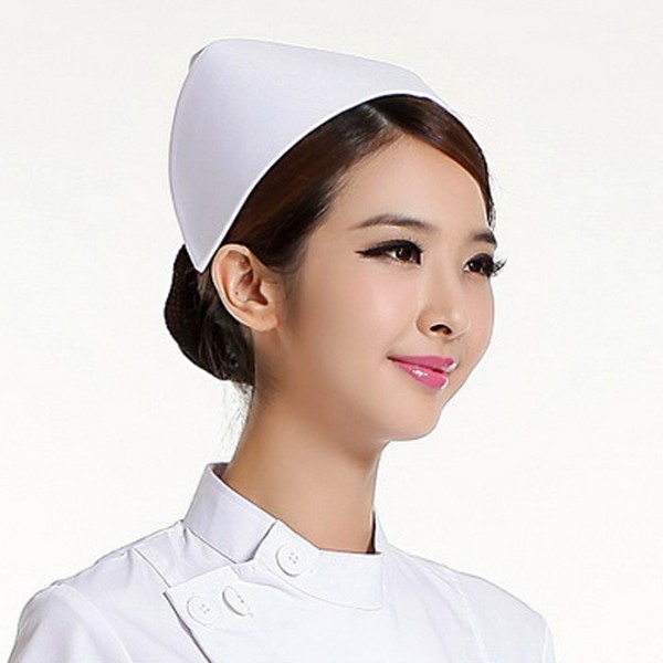 新款护士帽子白蓝粉红色护士四季帽子MZ-01特价定做