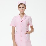 护士服药店工作服职业装夏款装白色粉色兰色短袖半袖XBL定做