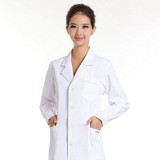 白大褂长袖女医生师服白色护士服冬装加厚抗菌隔离卫生定做