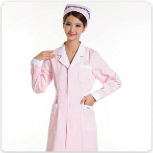 新款促销护士服长袖粉色冬装白色蓝色加厚美容服药店服定做