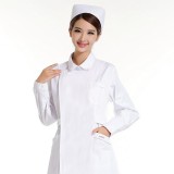 护士服长袖白色冬装制服白大褂长袖女加厚上衣HD-05可定做定做