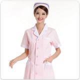 护士服短袖夏装蓝色白色职业装美容工作服药店口腔医院服定做