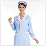 修身药店服西服领白色粉红色医用护士服冬装长袖美容服定做