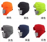 新品雷锋帽防水防雨雪面料口罩雷锋帽子冬季防风沙防护帽定做