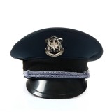 重庆新式保安服配件物业保安大檐帽保安帽大盖帽定做