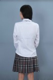 重庆初中高中学生校服韩版校服班服女生格子裙制服套装定做