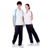 重庆高中学生春夏季运动服男女长裤上衣短袖纯棉定做