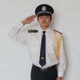 重庆秋季物业制服保安服秋装白色长袖衬衣定做