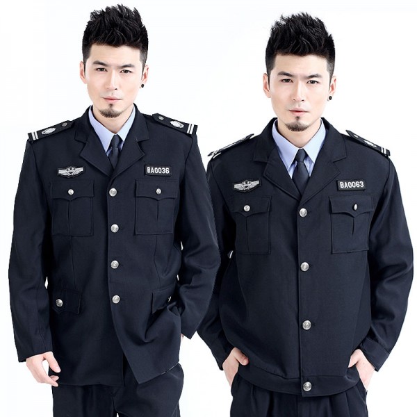 重庆保安服套装全套保安制服保安服套装工作服长袖外套男定做