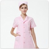 护士服短袖粉色白色美容院医院药店工作服夏装薄款牙科口腔服定做